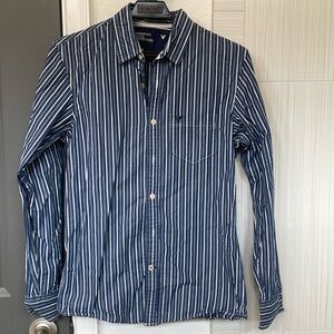 AMERICAN EAGLE L/S Striped Button Down, Size XS Men’s